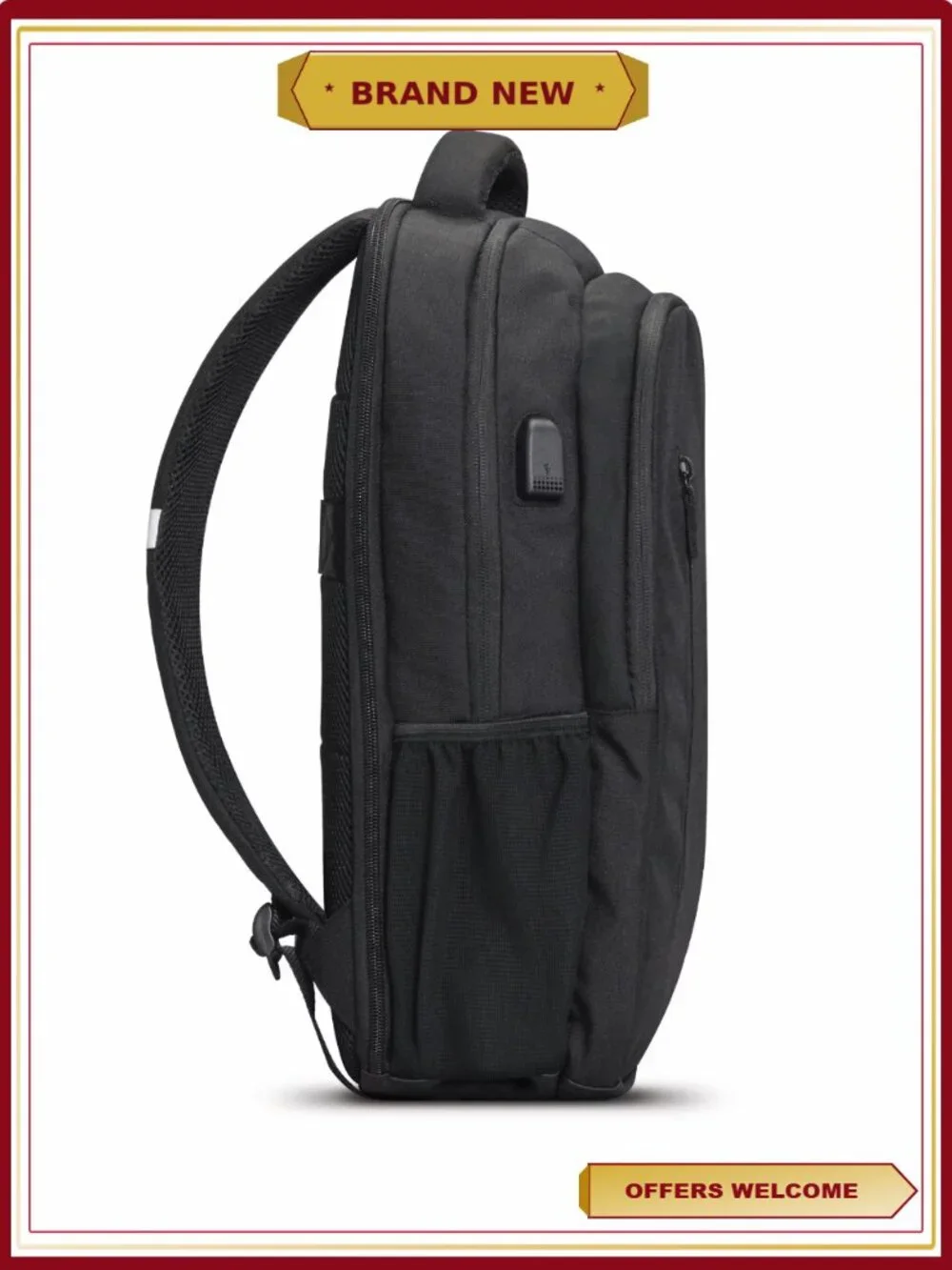 Recycled PET Laptop Backpack with RFID Protection